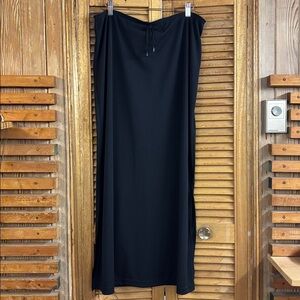 Y2K  90’s Black Maxi Skirt Large Grunge Whimsygoth